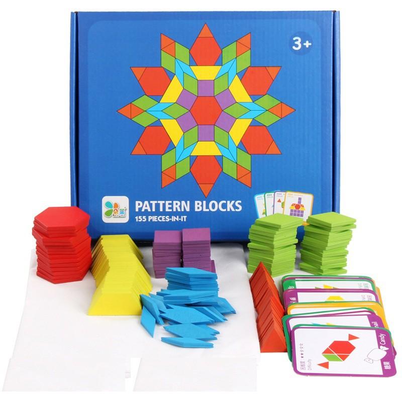 Ghép Hình Sáng Tạo - Pattern Blocks (155 chi tiết)