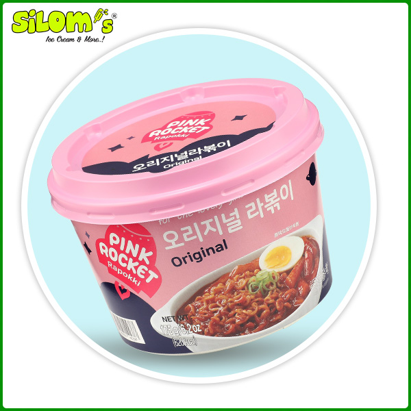 Bánh Gạo Mì Rapokki PINK ROCKET Original truyền thống 175g