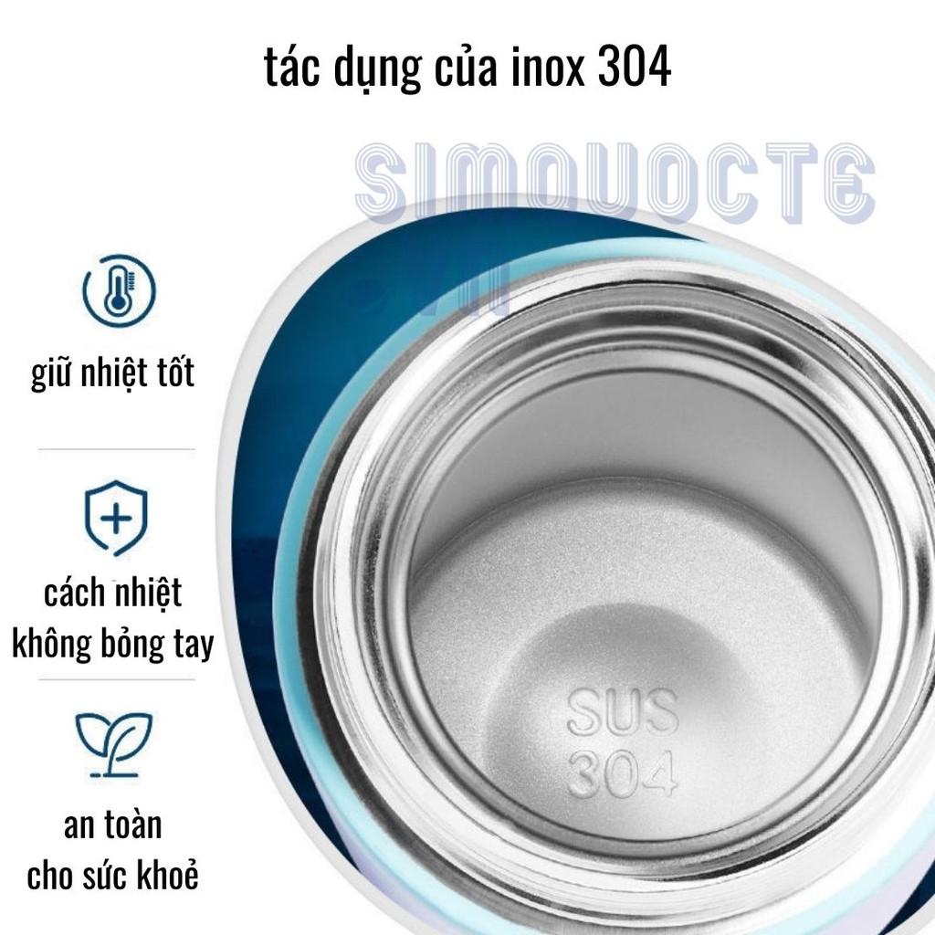 Bình giữ nhiệt hiển thị số có hoạ tiết 450ml