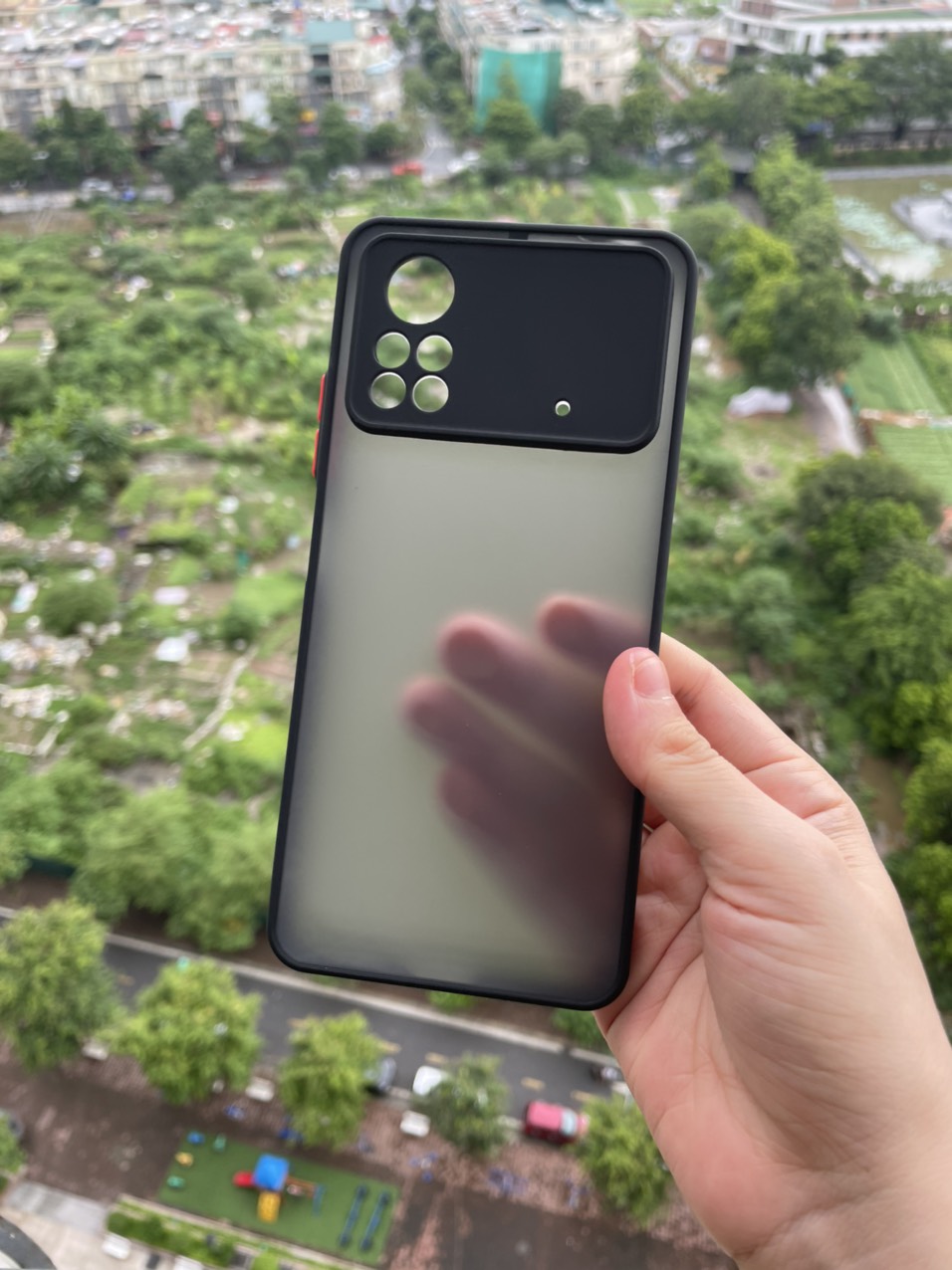 Ốp lưng cho Xiaomi Poco X4 Pro 5G viền dẻo đen lưng nhám mờ bảo vệ camera