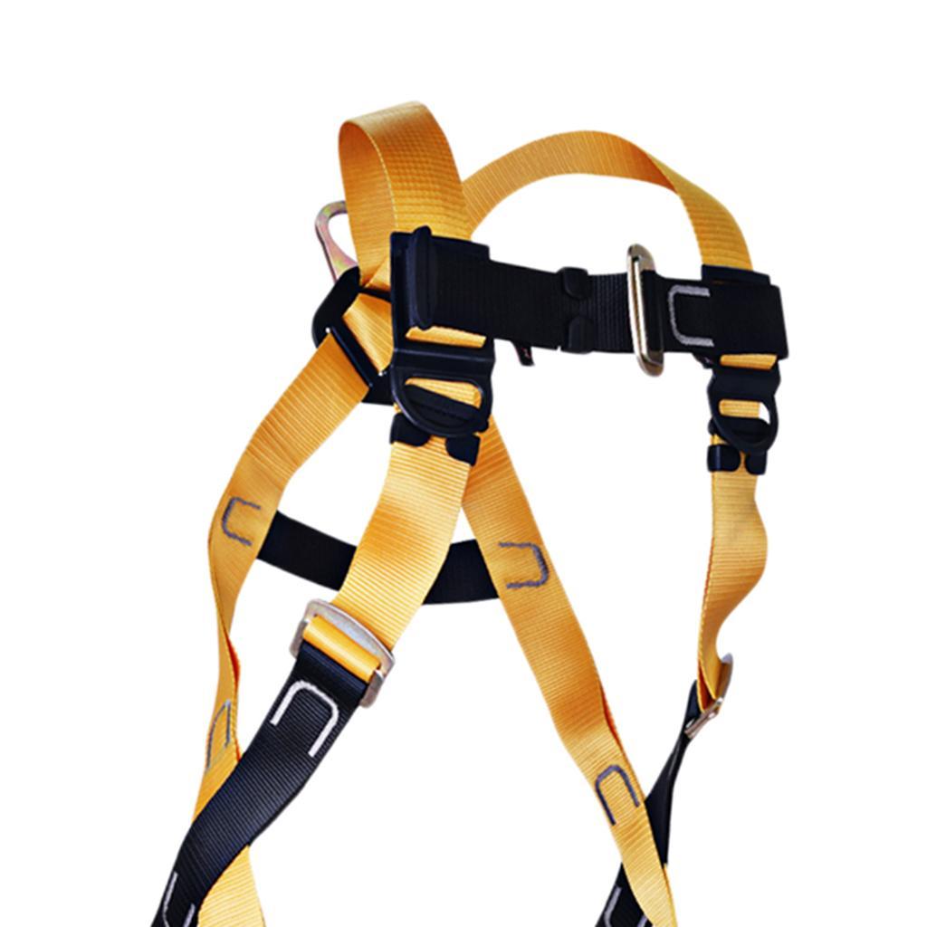 22KN Polyester Rock Climbing Mountaineering Full Body Safety Harness