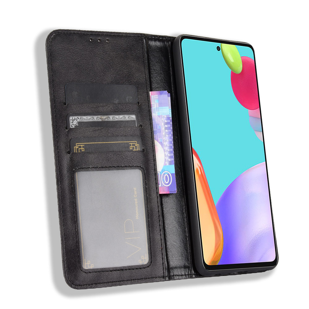 Bao da dành cho Samsung Galaxy A72 dạng ví, hít nam châm cao cấp Fashion Case