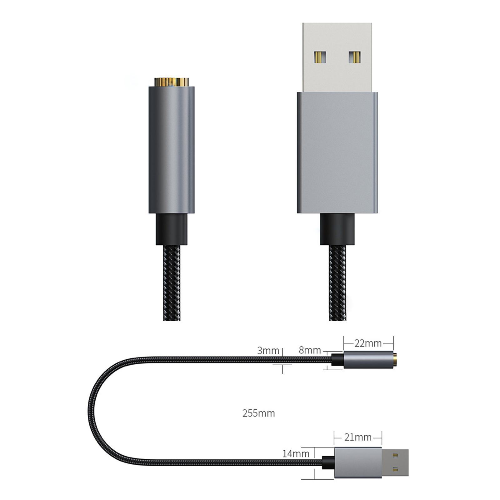 USB to 3.5mm Adapter USB to Adapter Headset for
