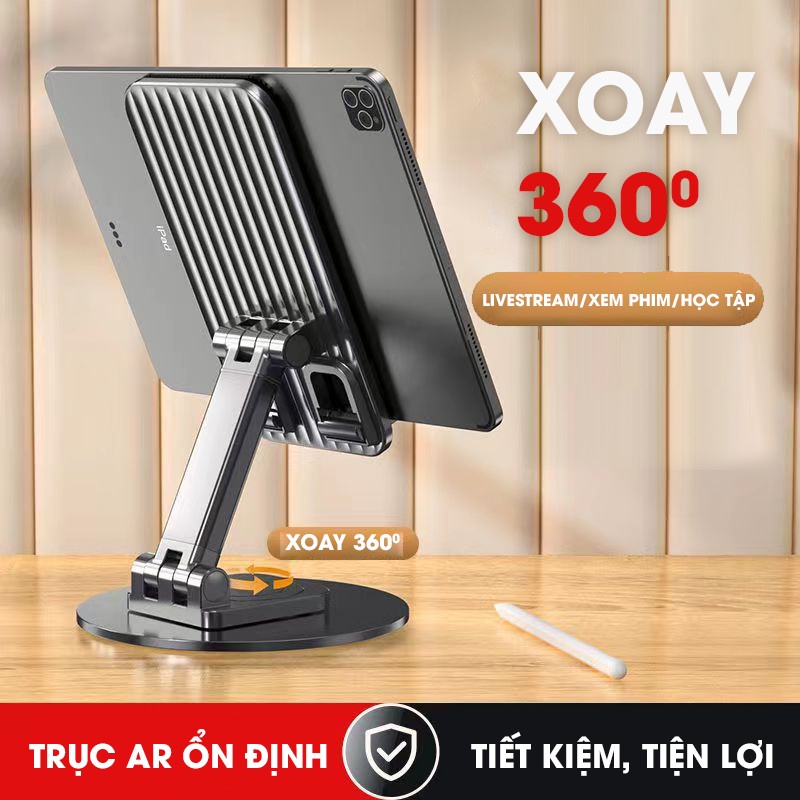 Giá Đỡ Điện Thoại / Máy Tính Bảng Có Thể Xoay 360 Độ Tiện Dụng-DRU-Hàng chính hãng