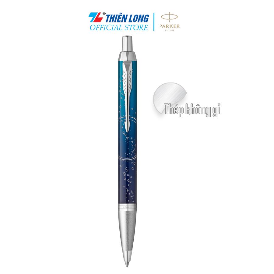 Bút bi Parker IM Special Editon Submerge Blue - Thép không gỉ - Ngòi 0.7mm - 2152991