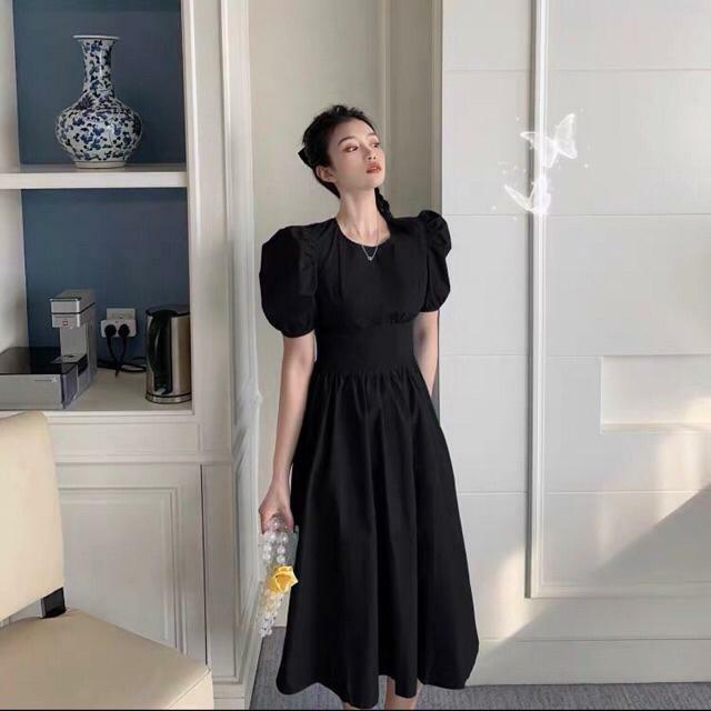 VÁY TAY NGẮN PHỒNG BẢNG EO GIGI DRESS - V056