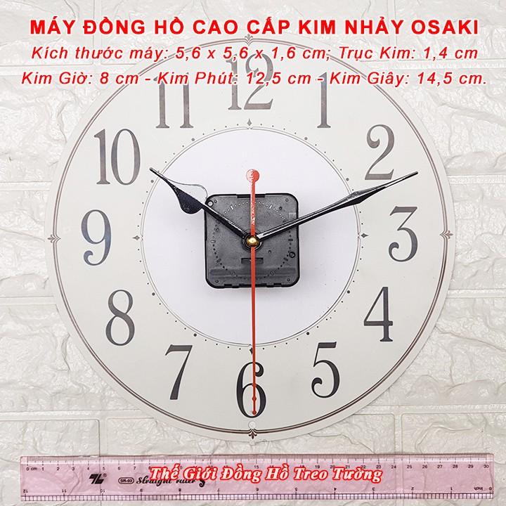 Máy Đồng Hồ OSAKI Kim Nhảy – Bộ Kim Tự Chọn (Kim Bầu, Kim Hoa Văn, Kim Khung và Kim Đuôi Trái Tim) – Tặng Pin AA VỎ NHÔM