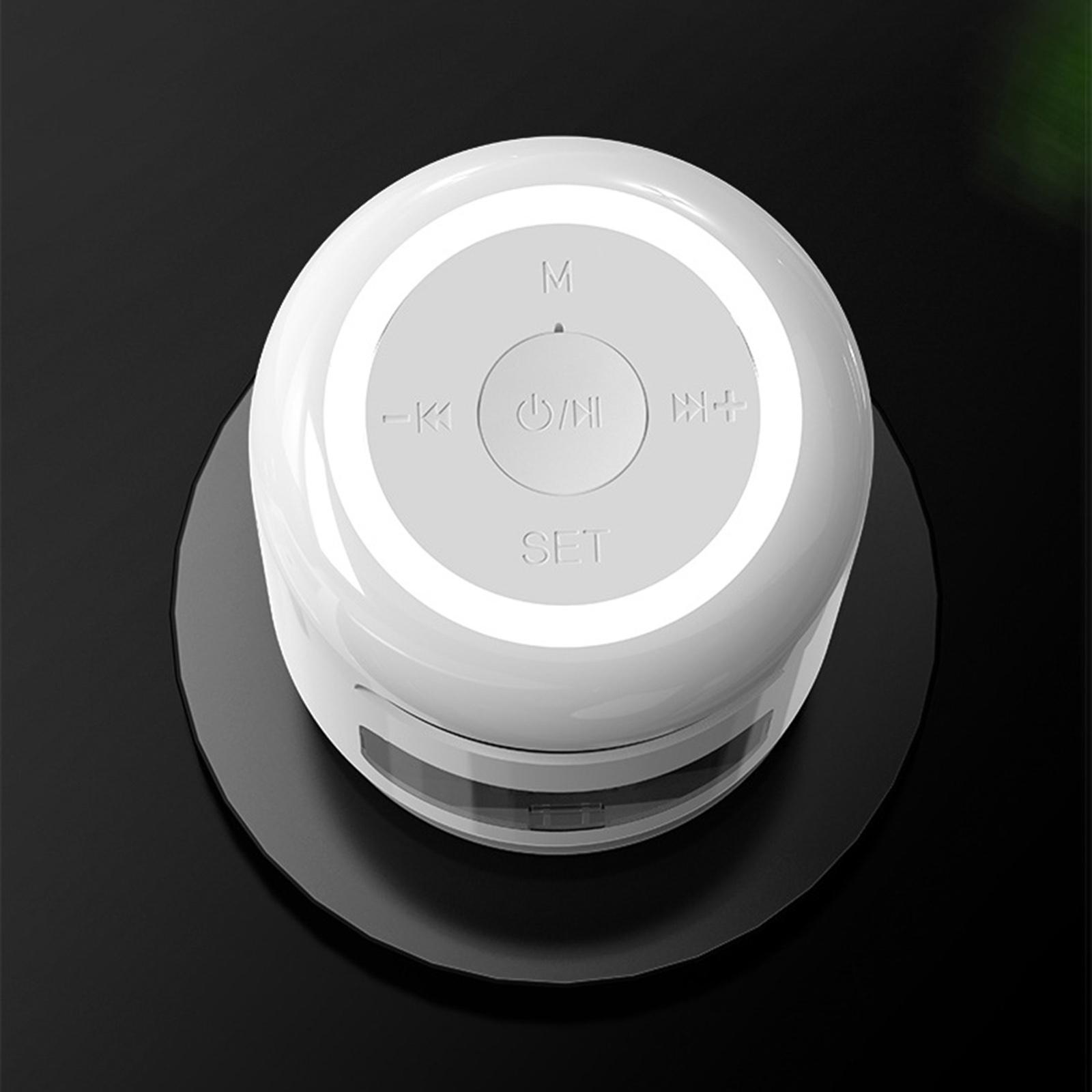 Milageto Bluetooth Loudspeaker Clock Waterproof Stereo Mini for Home