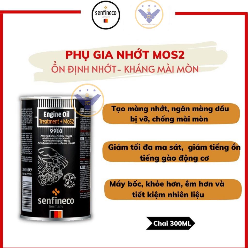 Phụ Gia Nhớt Senfineco 9910  Xử Lý Dầu Động Cơ + MoS2 - 300ml