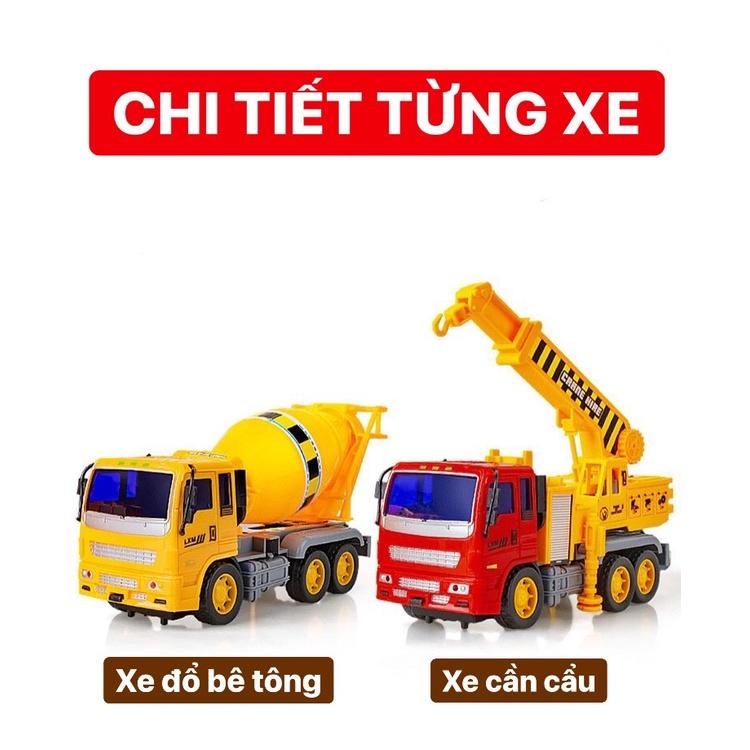 Bộ Đồ Chơi Combo 6 Xe Công Trình Xây Dựng Đồ Chơi Kích Thích Sự Sáng Tạo Của Bé