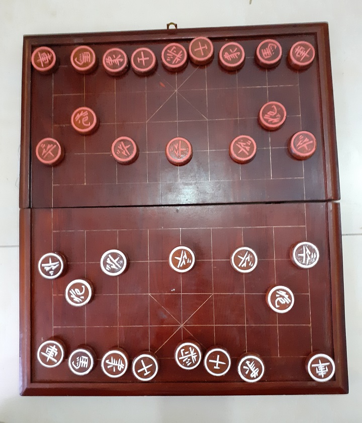 Quân cờ tướng bằng gỗ nhãn cao cấp