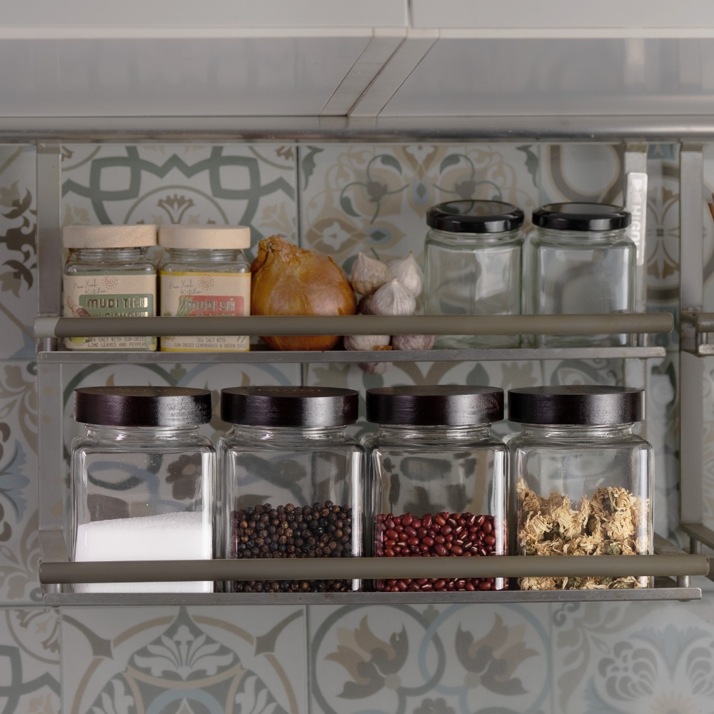 Combo 6 Hũ Thủy Tinh Vuông - Tròn - Lục Giác Đựng Gia Vị - Gửi Mẫu Thiết Kế Khắc Theo Yêu Cầu