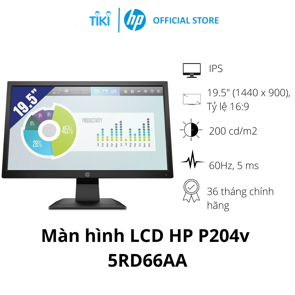 Màn hình LCD HP P204v 5RD66AA - Hàng chính hãng