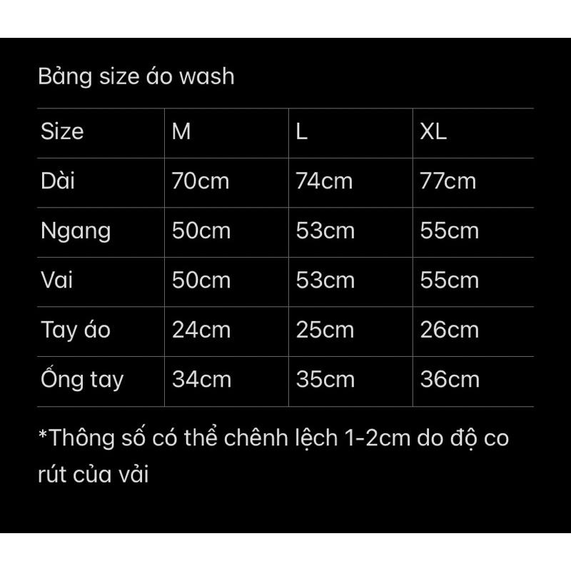 Áo thun tay lỡ Wash 2 màu, áo thun cotton unisex (chữ vòng cung)