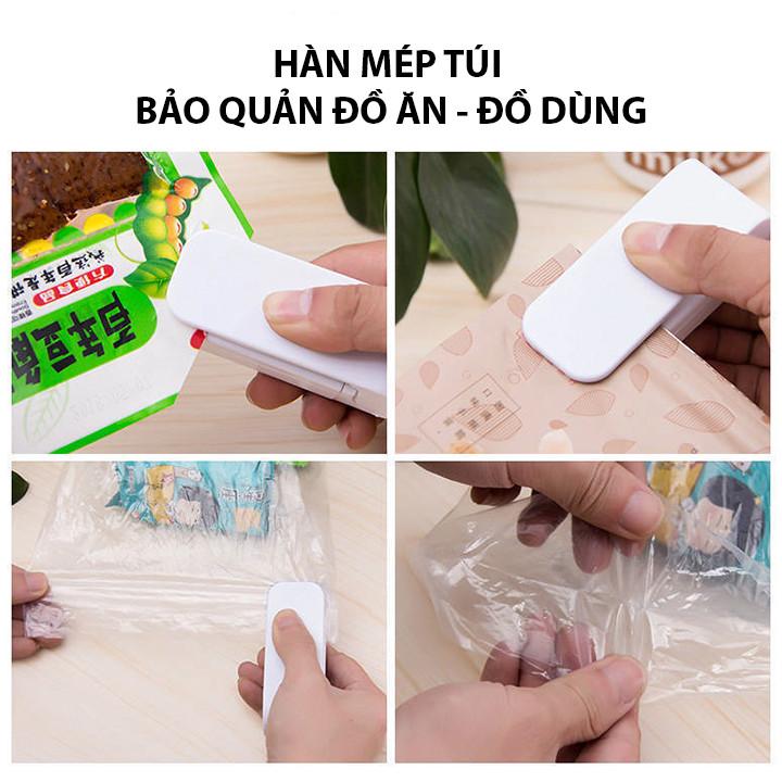 MÁY HÀN MIỆNG TÚI NILON MINI CẦM TAY BẢO QUẢN THỰC PHẨM CHO ĐỒ ĂN TƯƠI NGON VÀ GIỮ LÂU HƠN - MODEL:NS122 - GIAO MÀU NGẪU NHIÊN - GDHN Loại Tốt