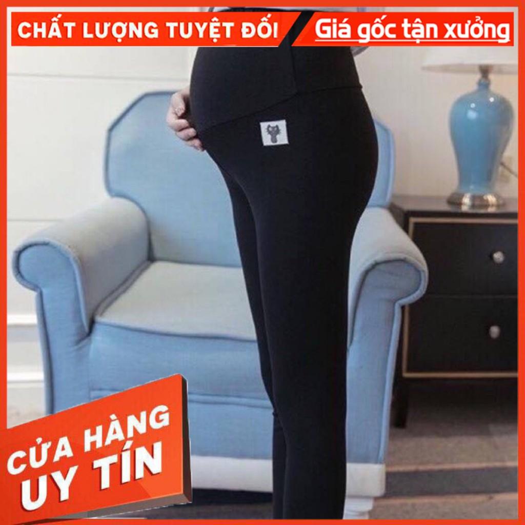 Quần Bầu Mèo Lót Lông Quần Legging Cho Mẹ Bầu Có Chun Rút Điều Chỉnh