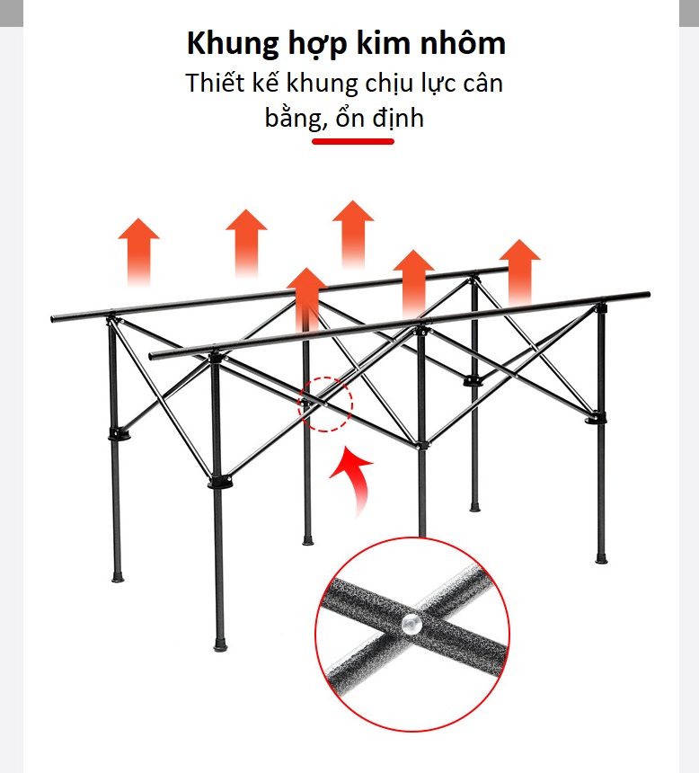 Bàn Xếp Gấp Gọn Du Lịch Và Dã Ngoại Dễ Mang Theo Khi Đi Cắm Trại Picnic Ăn Uống Cùng Gia Đình – YZ014