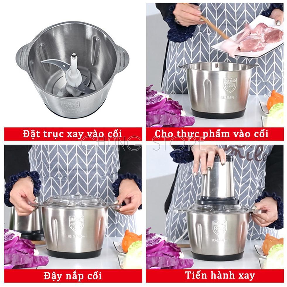 Máy Xay Thịt Đa Năng Cối INOX