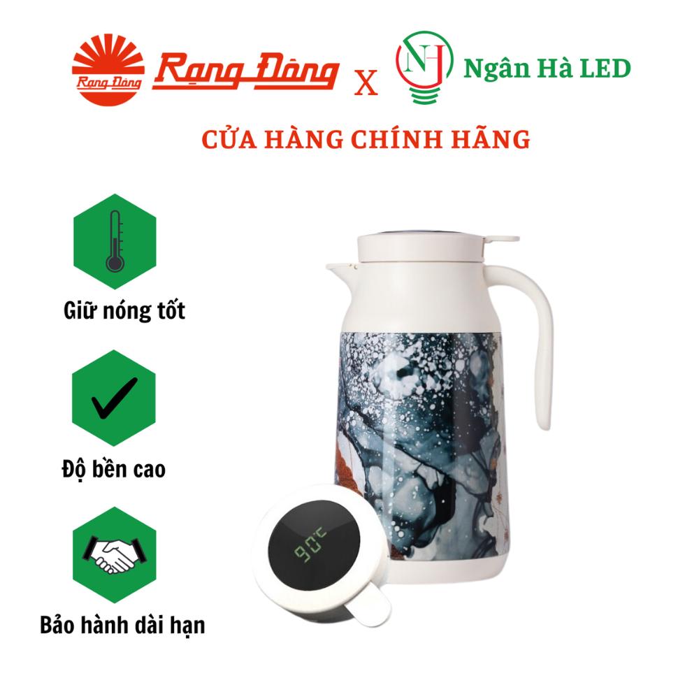 Bình Ủ Thảo Mộc Dung Tích 1.3 Lít Hiển Thị Nhiệt Độ Thông Minh Rạng Đông - Model: RD-1300 TS2.E