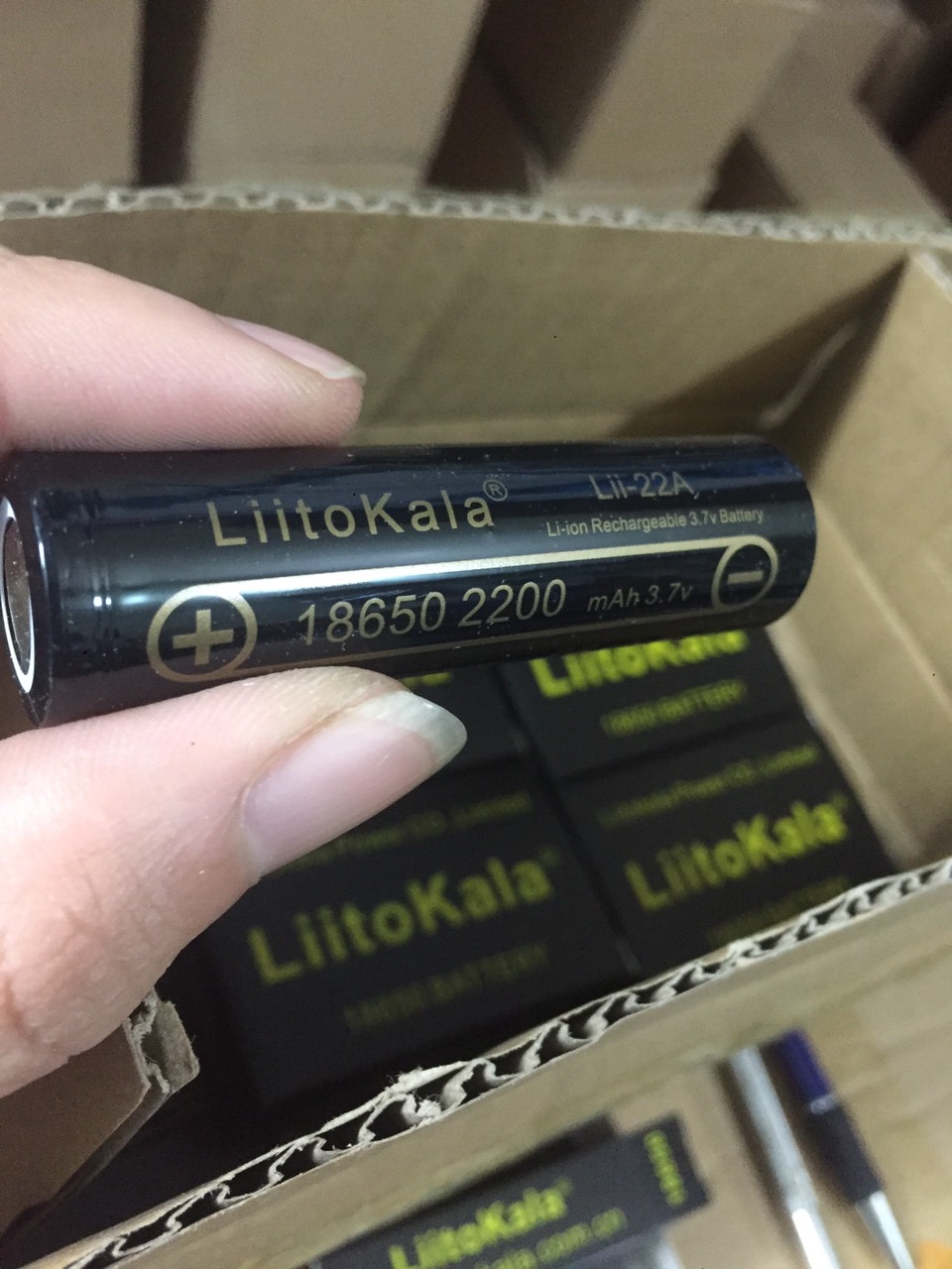 Pin sạc 18650 LiitoKala lii-22A 2200mAh Hàng Chính Hãng