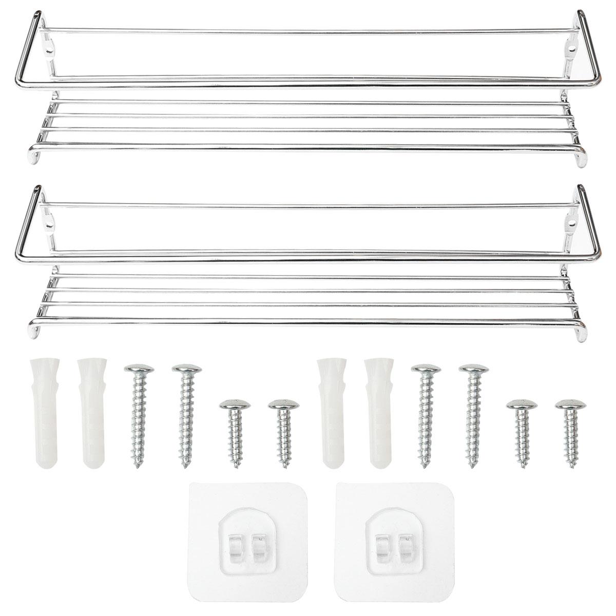 2 Chiếc Bếp Nhà Tổ Chức Giá Treo Tường Treo Tường Giá Đựng Đồ Lọ Gia Vị Tủ Kệ Nhà Bếp Tiện Ích Dụng Nhà Tắm Giá