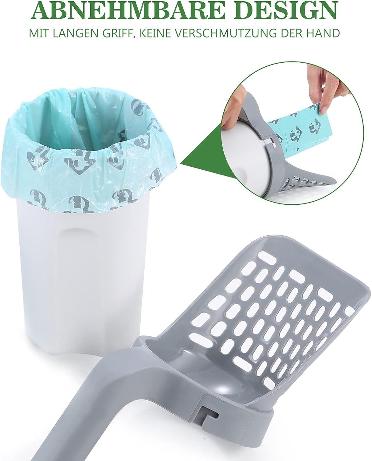Xẻng vệ sinh cho mèo cao cấp có chân đế, Xẻng vệ sinh cho mèo, có khay đựng chất thải,