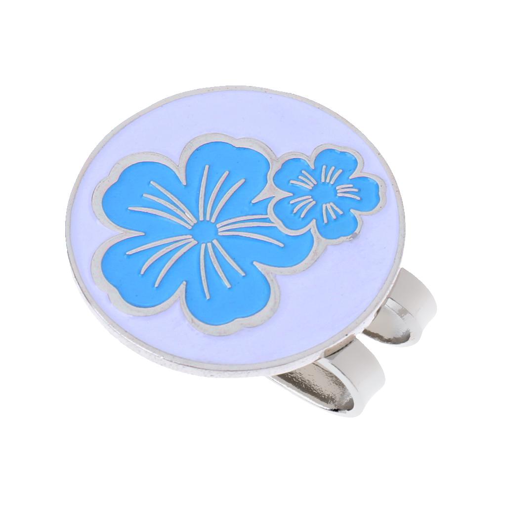 3 Pieces Flower Golf Hat Clip With Detachable Magnetic Golf Ball Marker