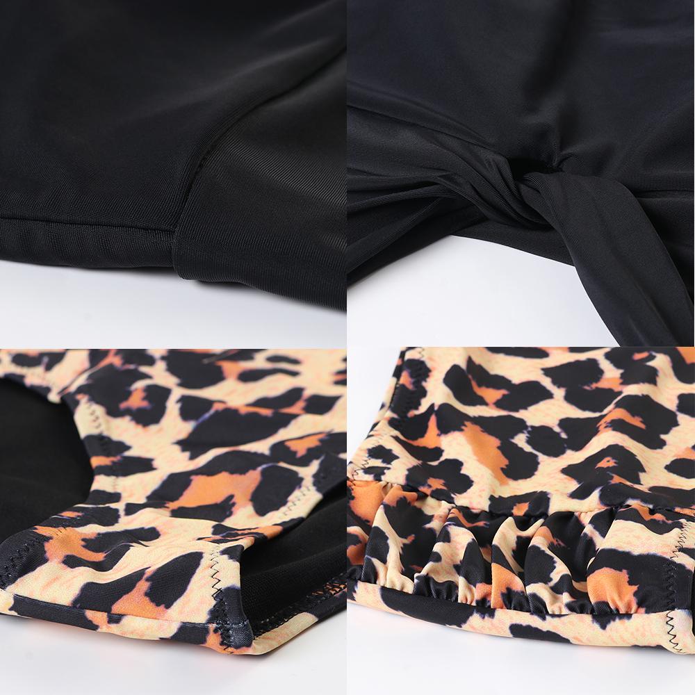 Cao Cấp Đầm Bikini 2021 Đẩy Lên Đồ Bơi Sexy Áo Tắm Nữ Áo Bikini Bộ Da Báo Quần Bơi Đi Biển