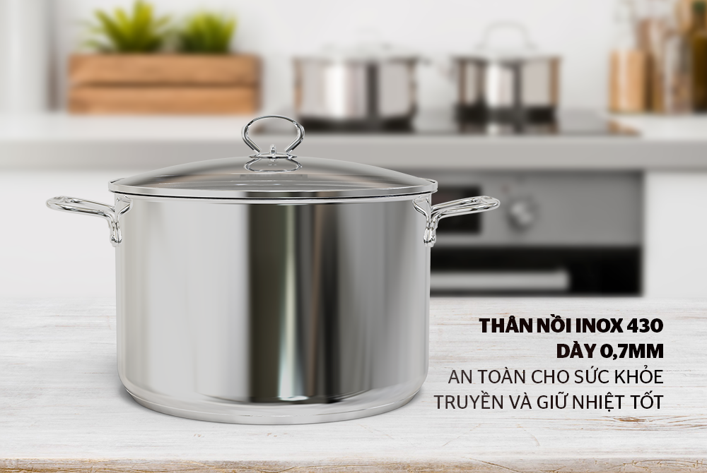 Nồi Luộc Gà Inox SHG115-30 Dùng Mọi Bếp - Hàng Chính Hãng