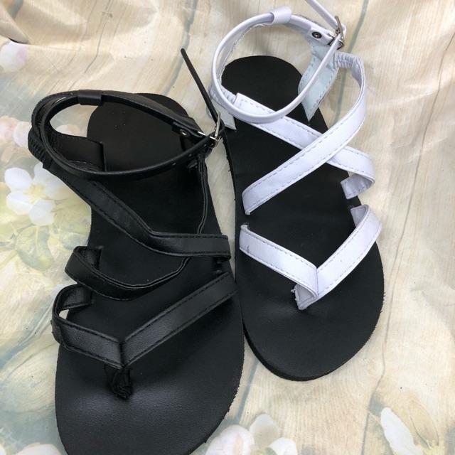 Sandaldongnai dép sandal nữ đế đen quai đen size từ 35 nữ đến 40 nữ