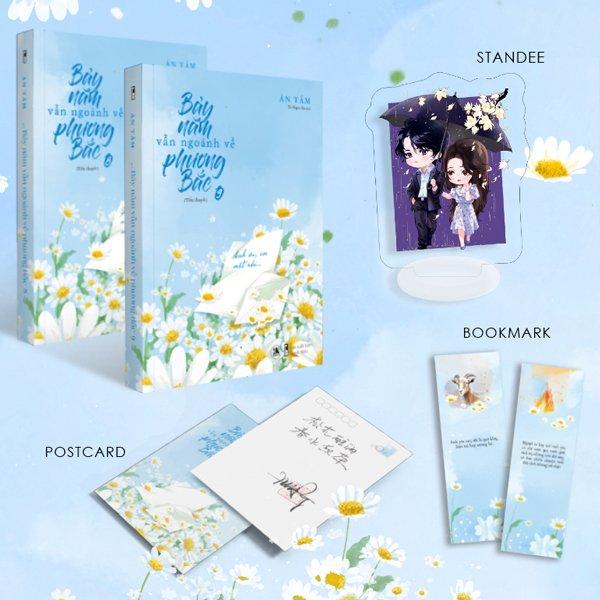 Bảy Năm Vẫn Ngoảnh Về Phương Bắc (Tập 8 + 9) - Bản Siêu Đặc Biệt - Tặng Kèm Bookmark + Postcard Có Chữ Ký Tay Của Tác Giả Ở Bìa 4 + Standee “Bảy Năm Bên Em”