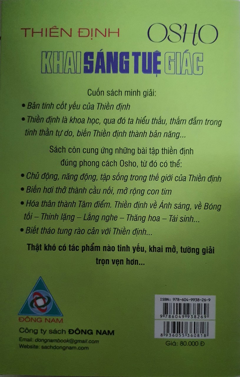 THIỀN ĐỊNH KHAI SÁNG TUỆ GIÁC ( bc)