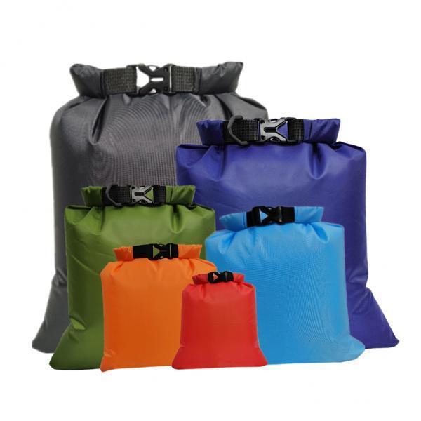 2x 6 Pcs WaterProof Dry Bags, Polyester Dry Sack, Muti-size Canoe Boat Dry Bags Set for Kayaking Camping Hiking