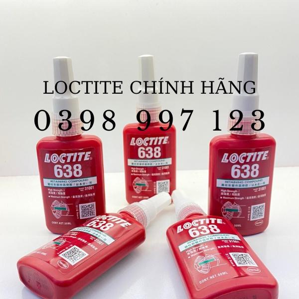 Keo dán chống xoay, Keo khoá ren loctite 638 - chai 50ml