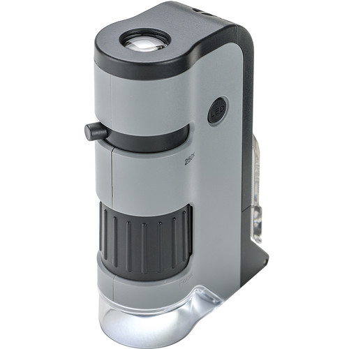 Kính hiển vi bỏ túi cao cấp Carson MicroFlip MP-250 có đèn tia cực tím UV kiểm tra tiền - Hàng chính hãng
