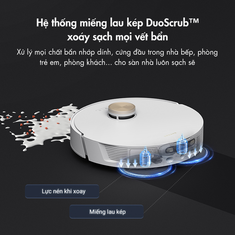 Robot lau sàn hút bụi tự làm sạch thông minh Dreame Bot L20 Ultra - Bản quốc tế - Hàng chính hãng