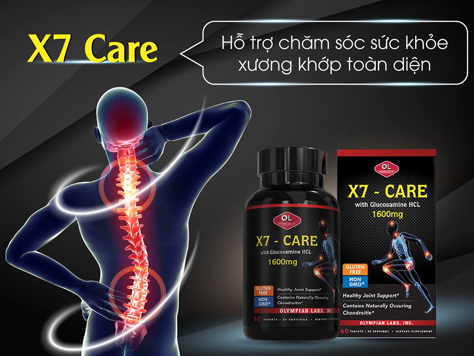 Thực phẩm chức năng hỗ trợ xương khớp - X7-CARE (60 viên/ 1 lọ)