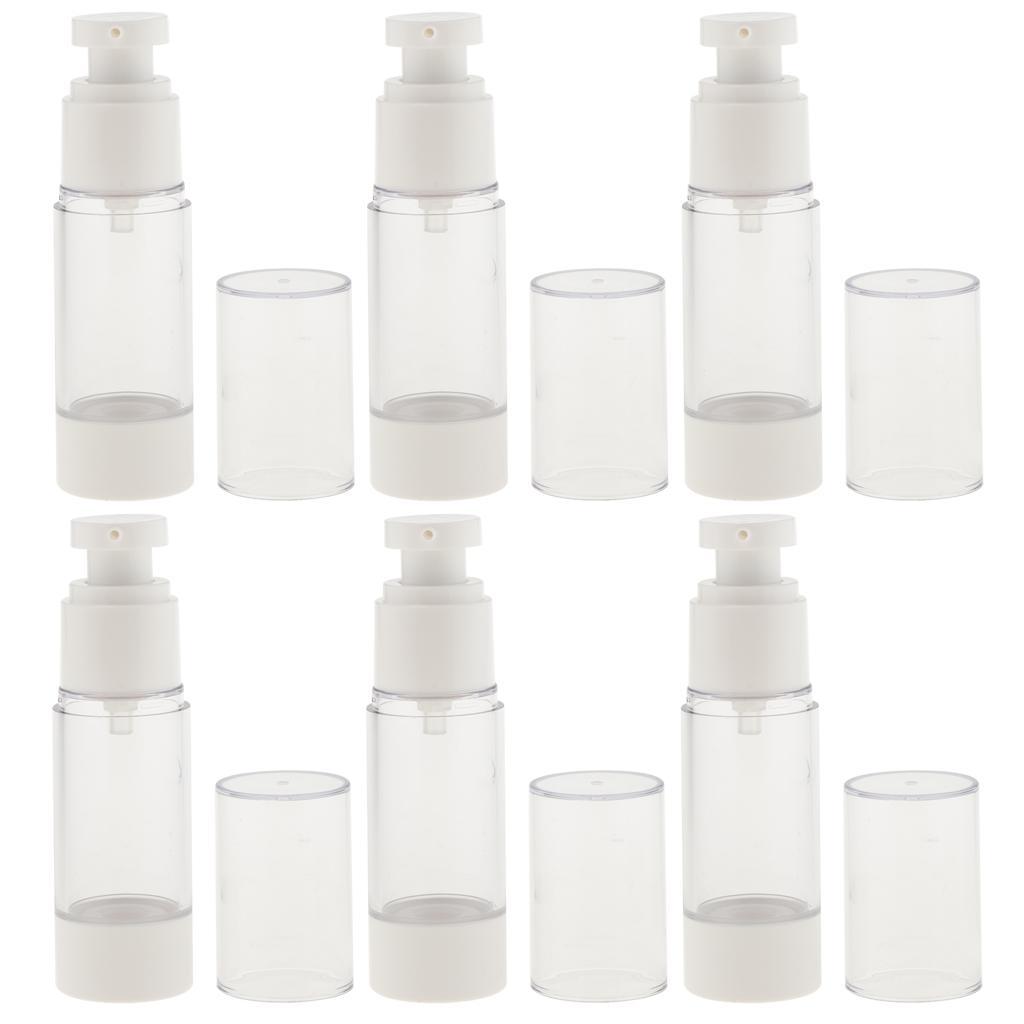 6 Pieces Empty Beauty Moisturizing Vacuum Spray Bottle Perfume Pump Sprayer 15 / 30 ml for Women Daily Use