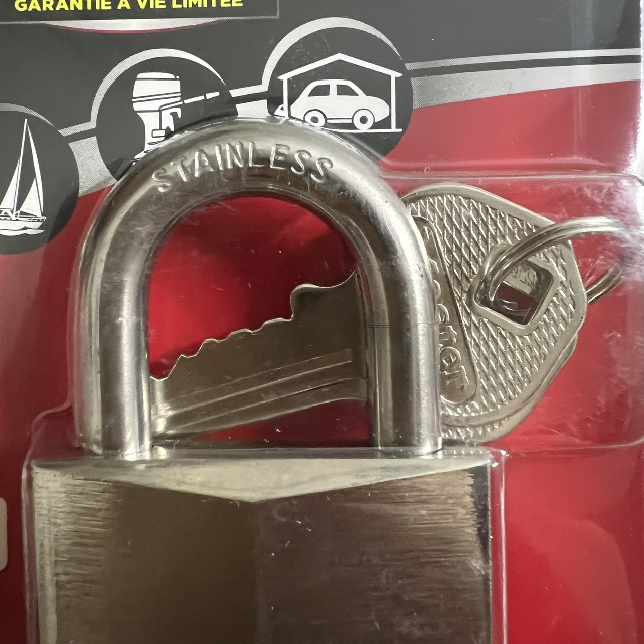 Ổ khóa chống nước Master Lock 640 EURD thân inox 40mm - MSOFT