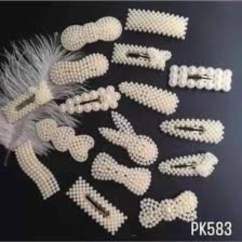 SET 20 KẸP TÓC NGỌC TRAI nhân tạo 20 MÓN SANG CHẢNH