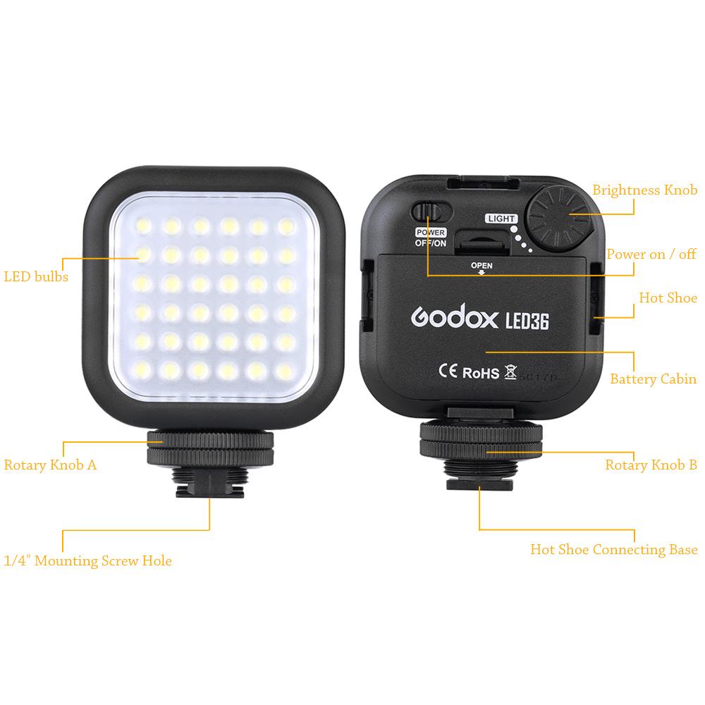 Đèn LED cho máy ảnh DSLR máy quay phim Mini DVR