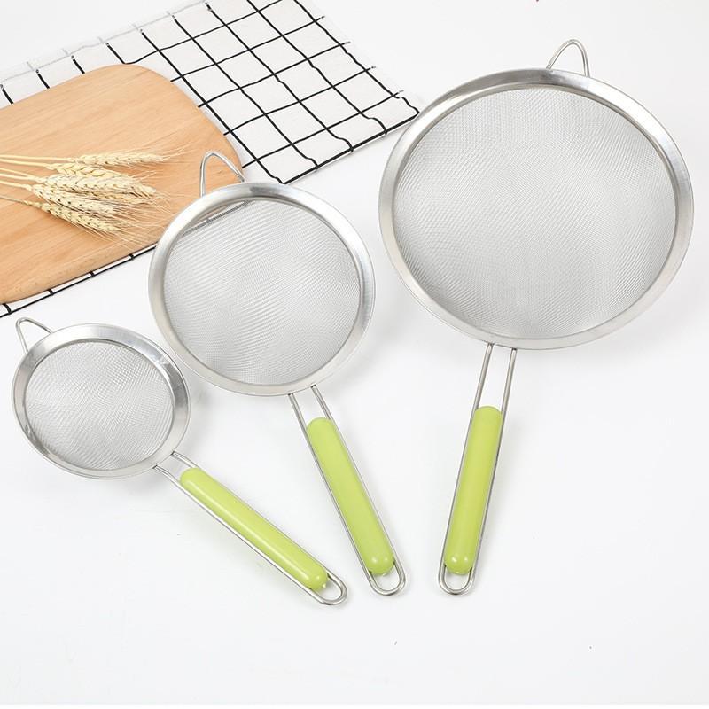 Rây Lọc Viền Inox Cán Xanh Cao Cấp