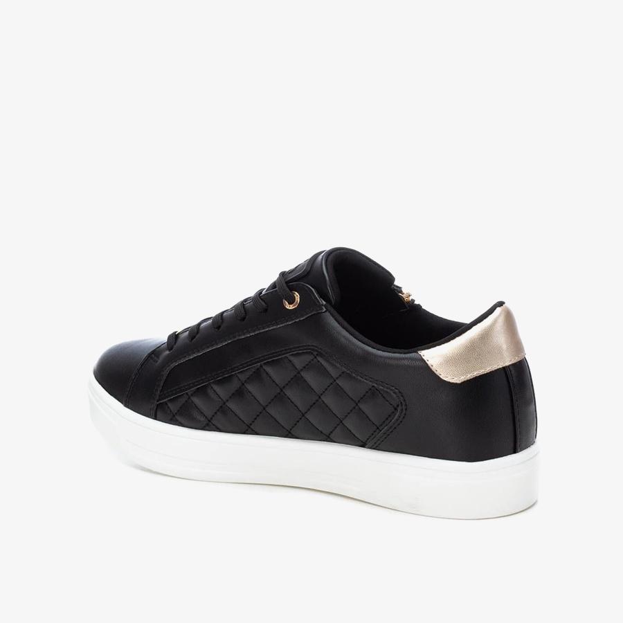 Giày Sneakers Nữ XTI Black Pu Ladies Shoes