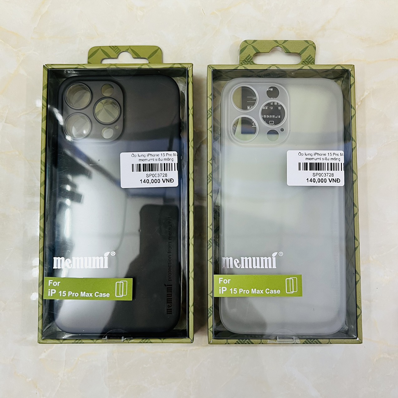Ốp lưng cho iPhone 15 Pro Max Memumi siêu mỏng 0.3mm -hàng chính hãng