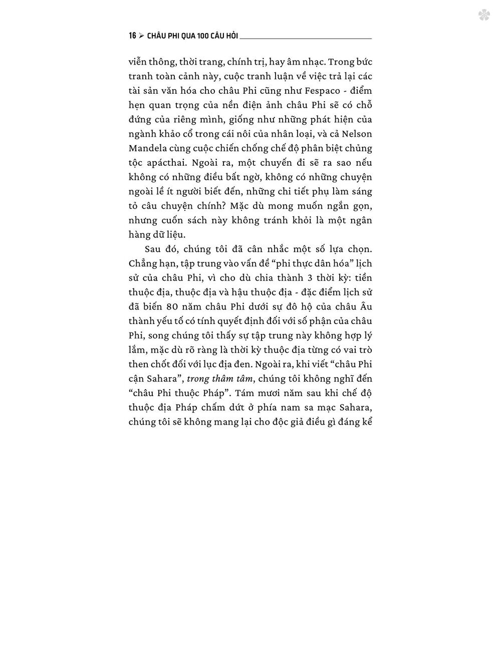 Châu Phi qua 100 câu hỏi - bản in 2024