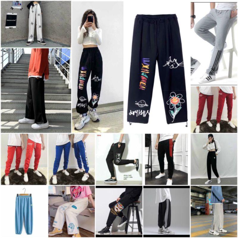 Quần Jogger Nỉ Thêu SPUN Ulzzang (Ánh Thật)