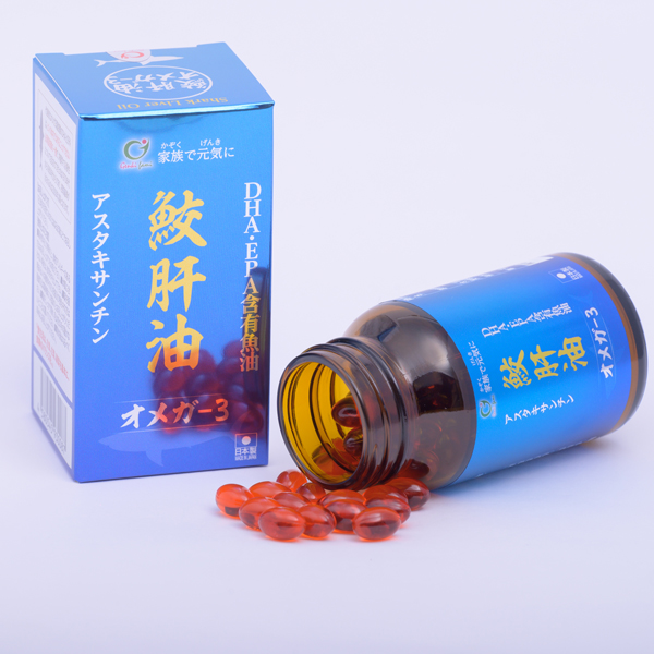 Combo 3 Hộp Dầu Gan Cá Mập Omega 3 Astaxanthin Genki Fami Nhật Bản Bổ Mắt, Bổ Não, Tốt Cho Tim Mạch