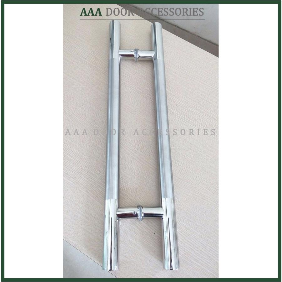 Tay nắm cửa kính cường lực inox xước mờ