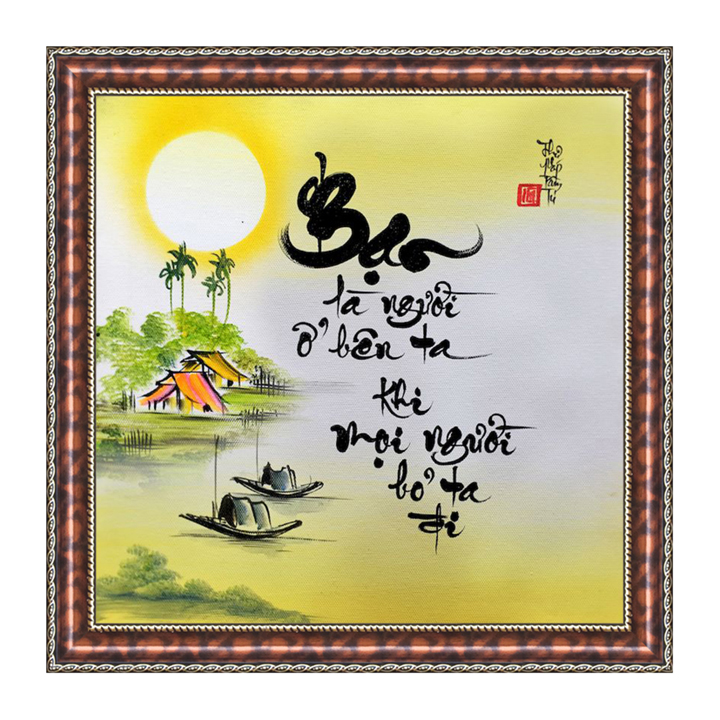 Tranh thư pháp tình bạn V36-62
