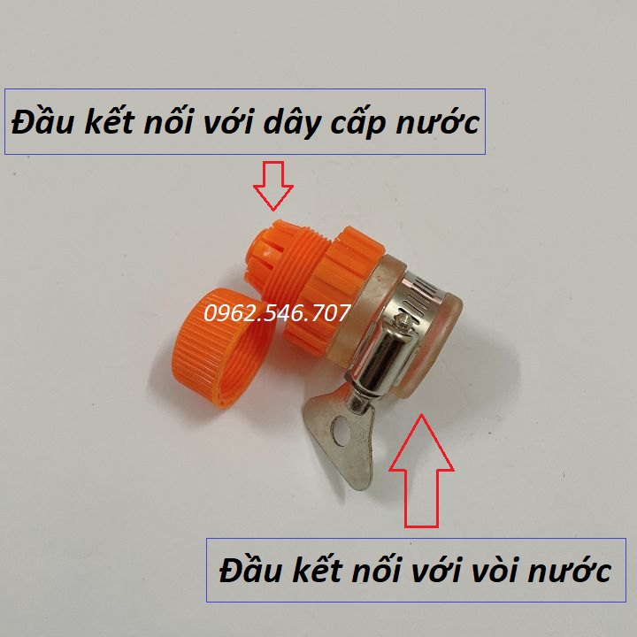 Nối nhanh cho vòi nước ra dây ống nước mềm ống 14 - 20mm dùng tưới cây hay rửa xe